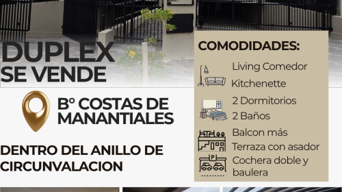DUPLEX COSTAS DE MANANTIALES